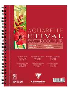 Clairefontaine Aquablo Spiral ETI 200g A5 10Bl