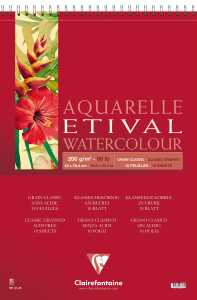 Clairefontaine Aquablo Spiral ETI 200g A2 10Bl