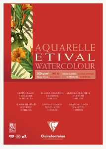 Clairefontaine Aquablo ETI 300g A5 kopfgel. 10Bl