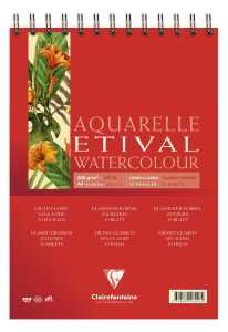 Clairefontaine Aquablock Spiral ETI 300g A4 10Bl