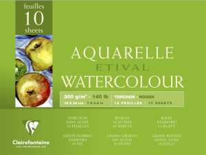 Clairefontaine Aquablock Rauh ETI 300g 18x24 10Bl