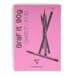 Clairefontaine Skizzenblock Graf It A4 90g 80Bl pink