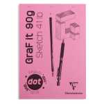 Clairefontaine Skizzenblock Dot Grid A4 90g 80Bl pink