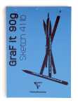Clairefontaine Skizzenb Graf It A6 90g 80Bl royalb