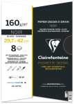 Clairefontaine Etival Color 160g A3 8 Bl Schwarz