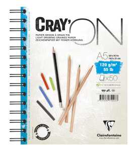 Clairefontaine Cray’On A5 Spirale 120g 50Bl