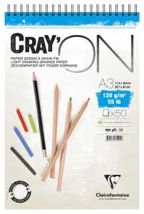 Clairefontaine Cray’On A3 Spirale 120g 50Bl