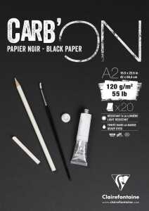 Clairefontaine CarbOn A2 Schwarz 120g 20Bl