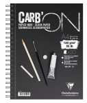 Clairefontaine Carb´On A4 Schwarz Spirale 120g 20Bl