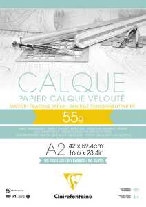Clairefontaine Transparentpapierblock A2 50Bl 55g