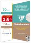 Clairefontaine Etui A4 12Bt 6Transp 70g+6Bl milii
