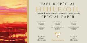 Clairefontaine Ölmalblock 12Bl 240g 20x40cm