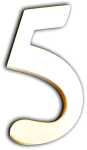 Clairefontaine Ziffer - 5 - 1,5x7x12cm