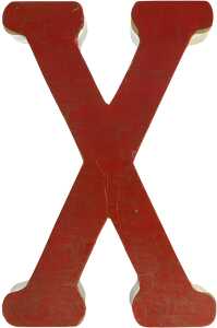 Clairefontaine Grossbuchstabe X Fantasie 5x22x30