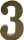 Clairefontaine Zahl 3 gross Fantasie 5x22x30
