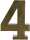 Clairefontaine Zahl 4 gross Fantasie 5x22x30