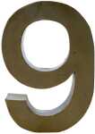 Clairefontaine Zahl 9 gross Fantasie 5x22x30