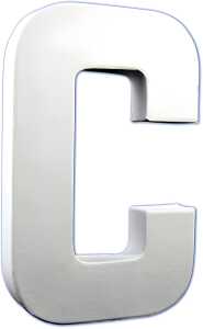 Clairefontaine Buchstabe C 3x13,5x20,5cm