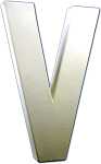 Clairefontaine Buchstabe V 3x13,5x20,5cm