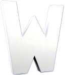 Clairefontaine Buchstabe W 3x13,5x20,5cm