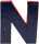 Clairefontaine Buchstabe N 1,5x10,5x12cm