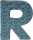 Clairefontaine Buchstabe R 1,5x10,5x12cm
