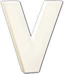 Clairefontaine Buchstabe V 1,5x10,5x12cm