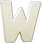 Clairefontaine Buchstabe W 1,5x10,5x12cm
