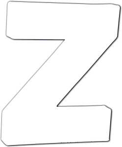 Clairefontaine Buchstabe Z 1,5x10,5x12cm