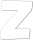 Clairefontaine Buchstabe Z 1,5x10,5x12cm