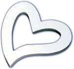 Clairefontaine Herz 2 klein hohl 12x12x15