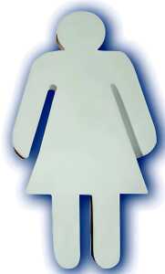 Clairefontaine Symbol Frau weiss 205x3cm