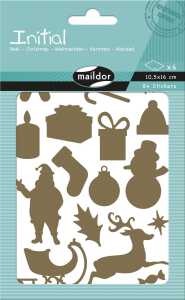 Maildor Initial 4B. gold/silber Weihnachten