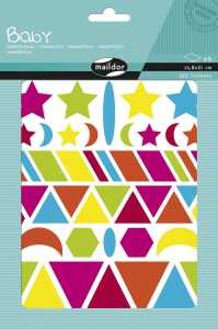 Maildor Baby, 6 Bogen A5 Geo Formen kräftig