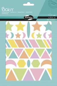 Maildor Baby, 6 Bogen A5 Geo Formen Pastel