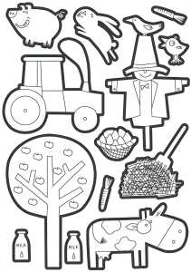 Maildor Color, Sticker 6 Bog A5 Bauernhof