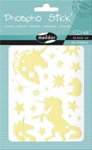 Clairefontaine Phospho Stick 2Bl 14,8x21 Einhörner