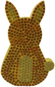 Clairefontaine Mosaiksticker 05cm Pck A5 Gelb/Oran