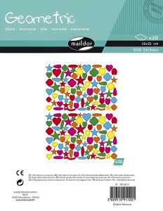Maildor Geometr. Formen, Sticker, versch.