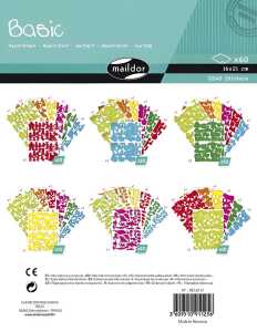 Maildor Sticker, Basic,16x21cm, sort. Thema