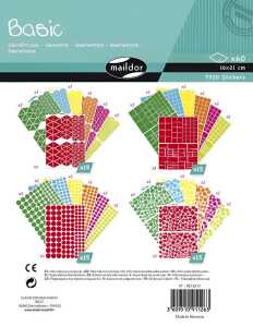 Maildor Sticker, Basic, 16x21cm,sort. geom.