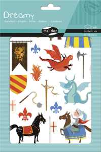 Maildor Sticker,Dreamy,Ritter,15.6x23.6