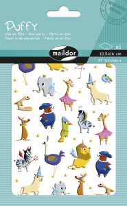 Maildor Puffy Sticker Zooparty 10,5x16 1Bg