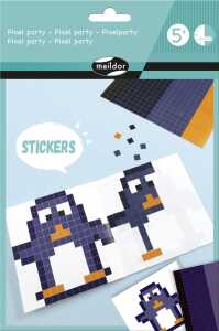 Maildor Heft mit 6 Pixelfiguren u. Sticker