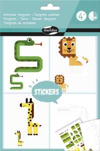 Maildor Tangram-Tiere 4 Figuren 2Bg Sticker