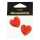 Clairefontaine Pack mit 2 Herzen 3cm - Rot