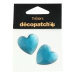 Clairefontaine Pack mit 2 Herzen 3cm - Blau