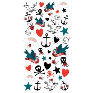 Clairefontaine Rubbelbild Tattoos