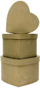 Clairefontaine Pack mit 3 kleinen Herzboxen