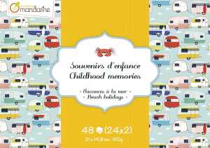 Avenue Mandarine Motivkarton Block A5, Strand